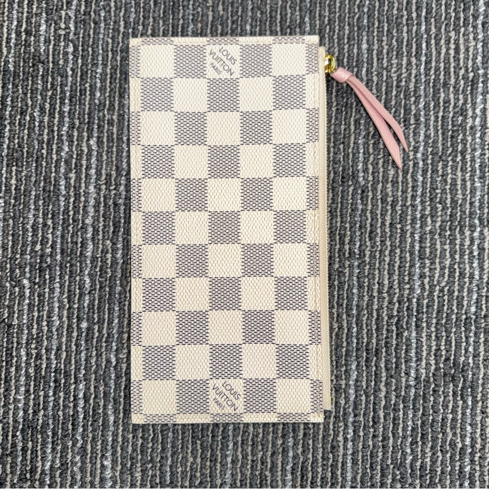 LOUIS VUITTON DAMIER AZUR FELICIE WALLET COIN ZIP - Picture 6 of 10